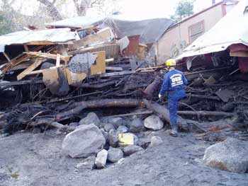 Waterman Canyon mudslide