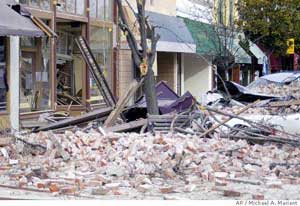 Rubble in Paso Robles