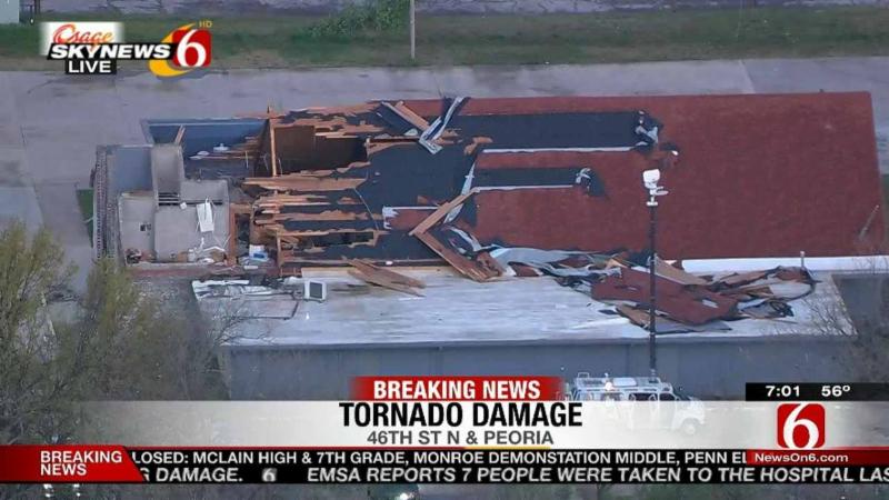 Tornado in Tulsa, Oklahoma