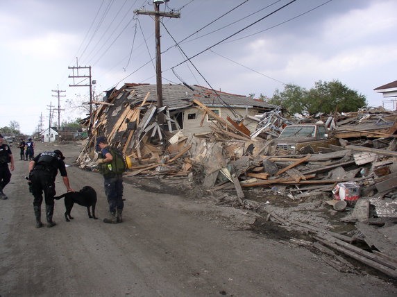 Hurricane Rita damage