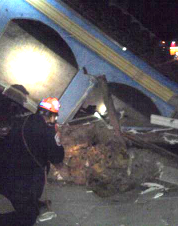 Building collapse in Tijuana