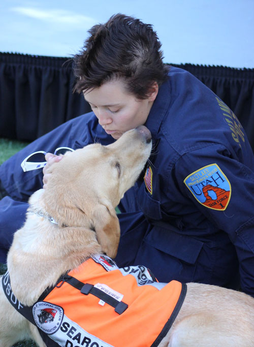 Search Dog Tanner and Handler Madison Warner