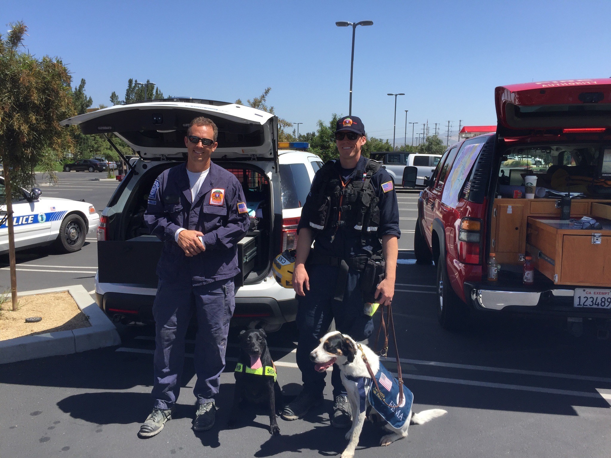 Two SDF-trained Teams Search For Missing Person in Irvine, CA