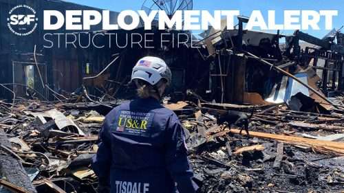 SDF search team deploys after commercial building fire in Ventura County