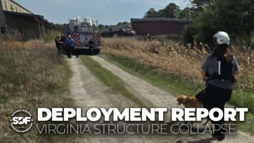 SDF-Trained Search Teams Deploy to Virginia Structure Collapse