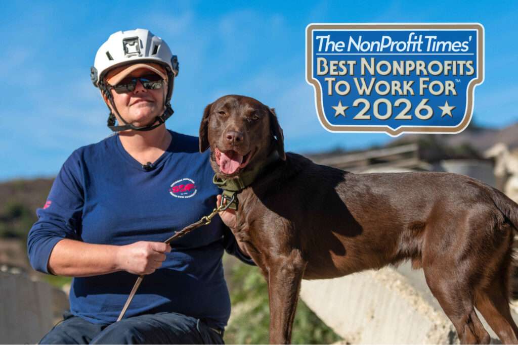 Search Dog Foundation named one of the 2026 Best Nonprofits to Work For