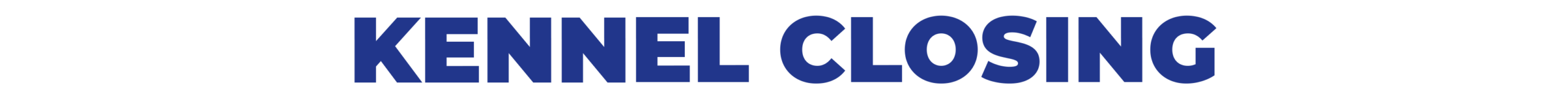Website Header - Kennel Closing